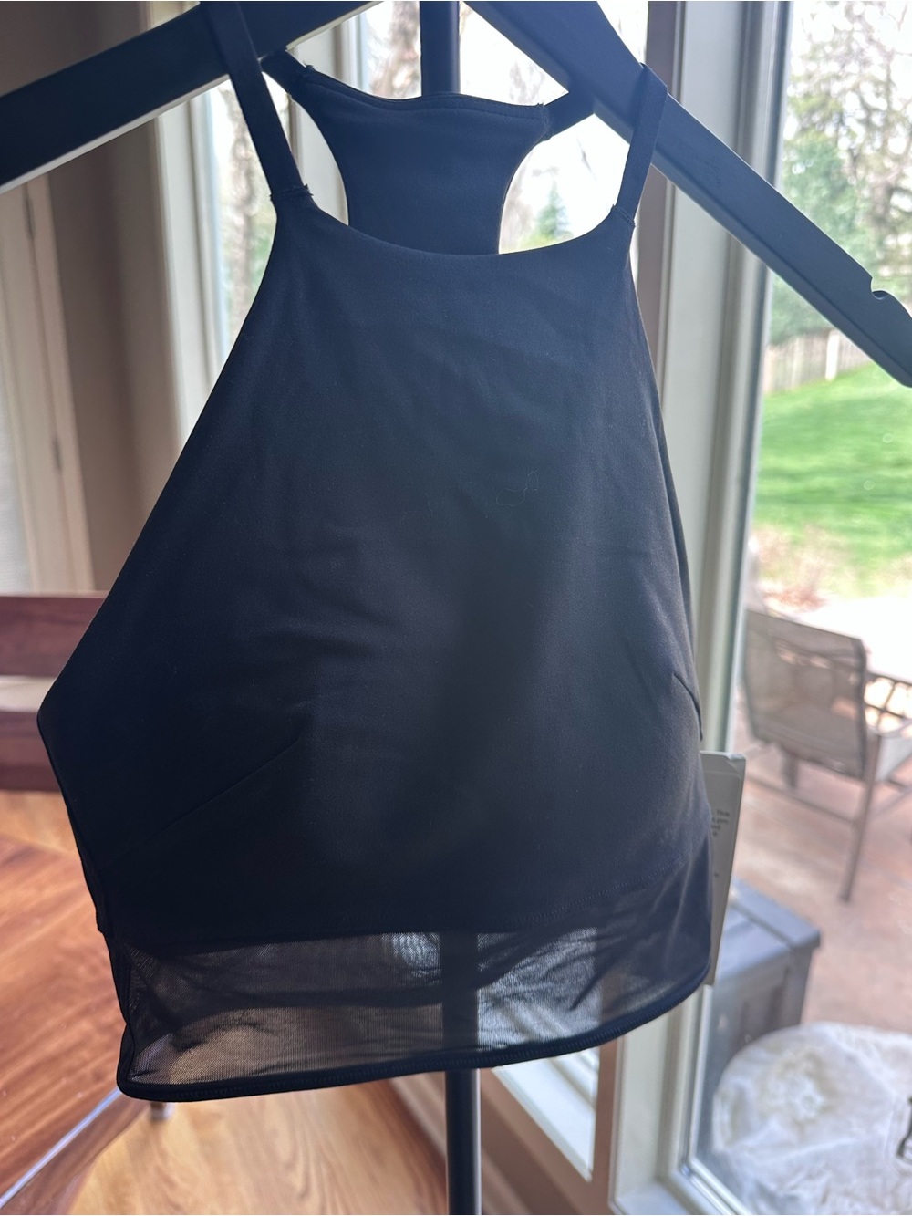 Lululemon NWT Nulu high neck mesh hem tank